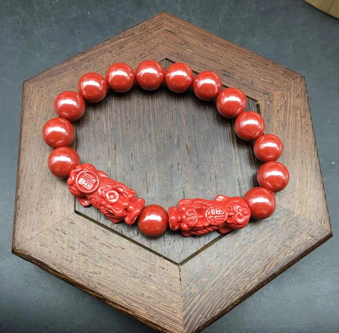 Cinnabar Imperial Sand Exquisite Bracelet