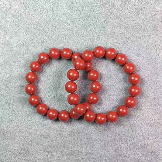 Natural Cinnabar Imperial Sand Ruyi Pixiu Bracelet