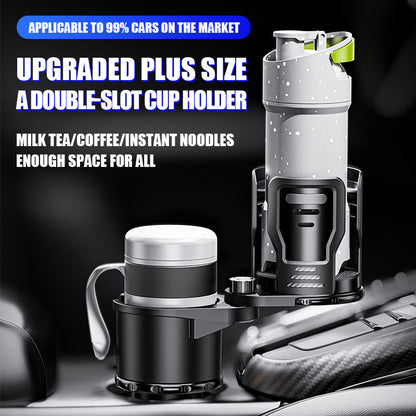 Multifunctional rotating car cup holder