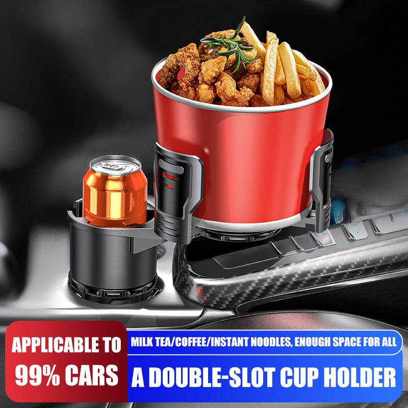 Multifunctional rotating car cup holder