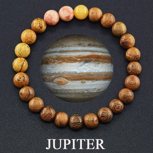 Solar System Natural Stone Space Bracelet for Men and Women