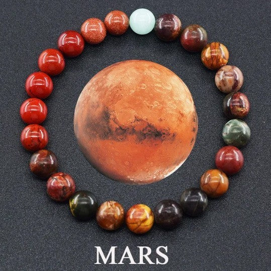 Solar System Natural Stone Space Bracelet for Men and Women