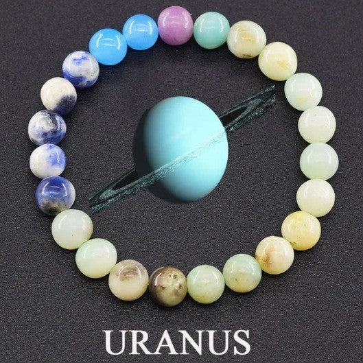 Solar System Natural Stone Space Bracelet for Men and Women