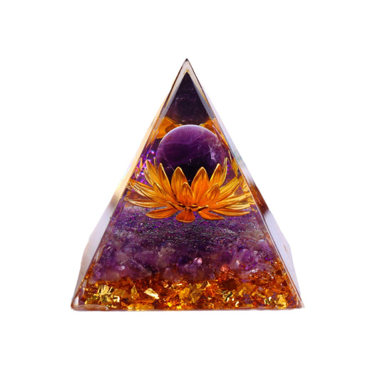 Suspended Lotus Feng Shui Energy Pyramid