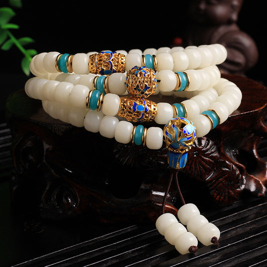 White Jade Bodhi Bracelet