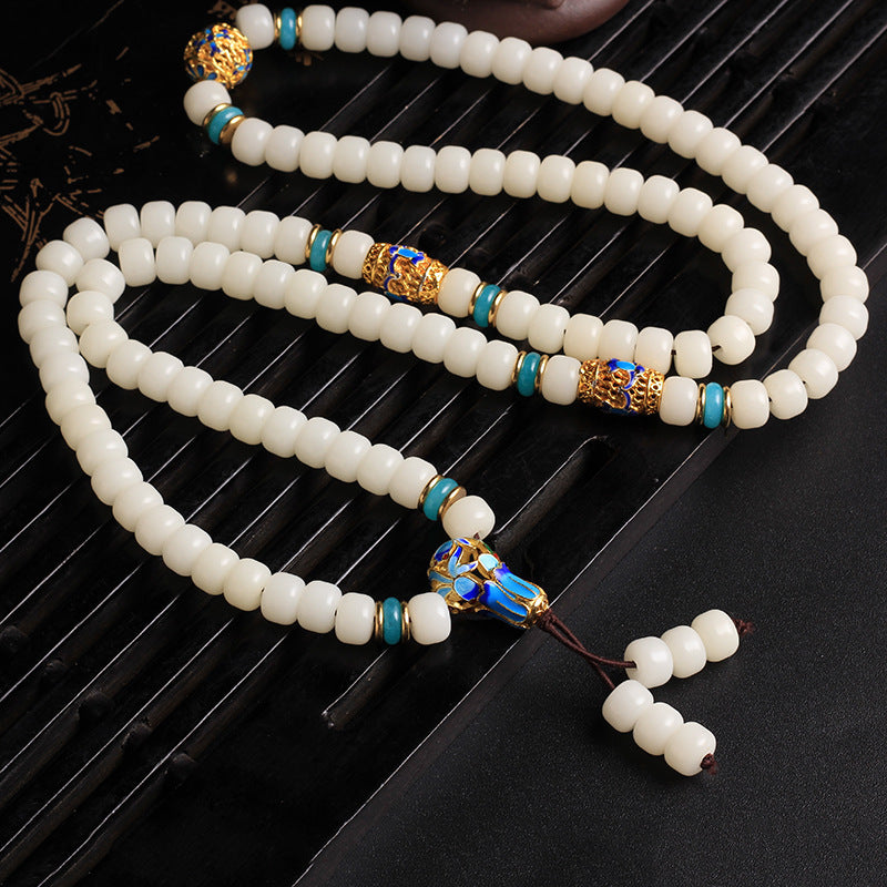 White Jade Bodhi Bracelet