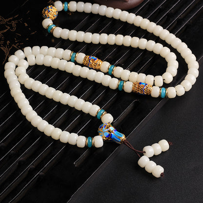 White Jade Bodhi Bracelet