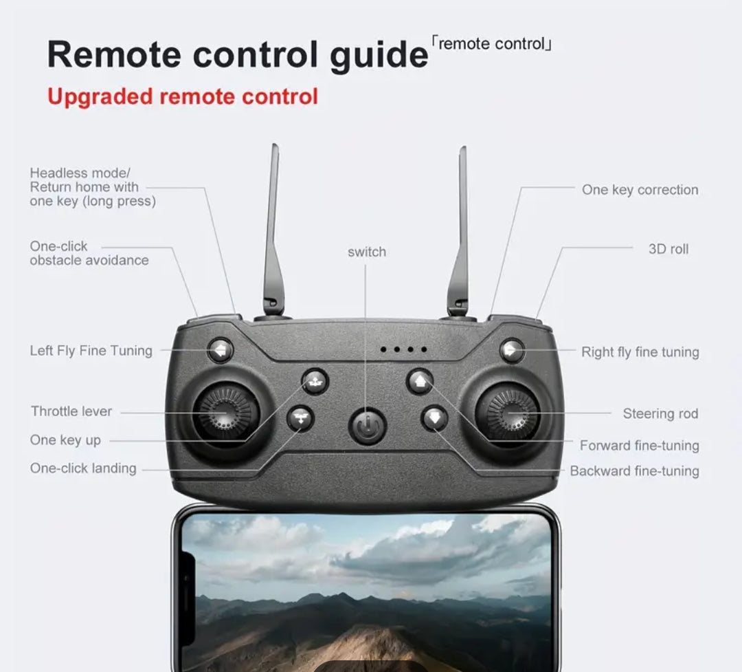 Folding Drone with HD Dual-camera